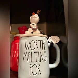 Rae Dunn Olaf Worth Melting For Topper Mug